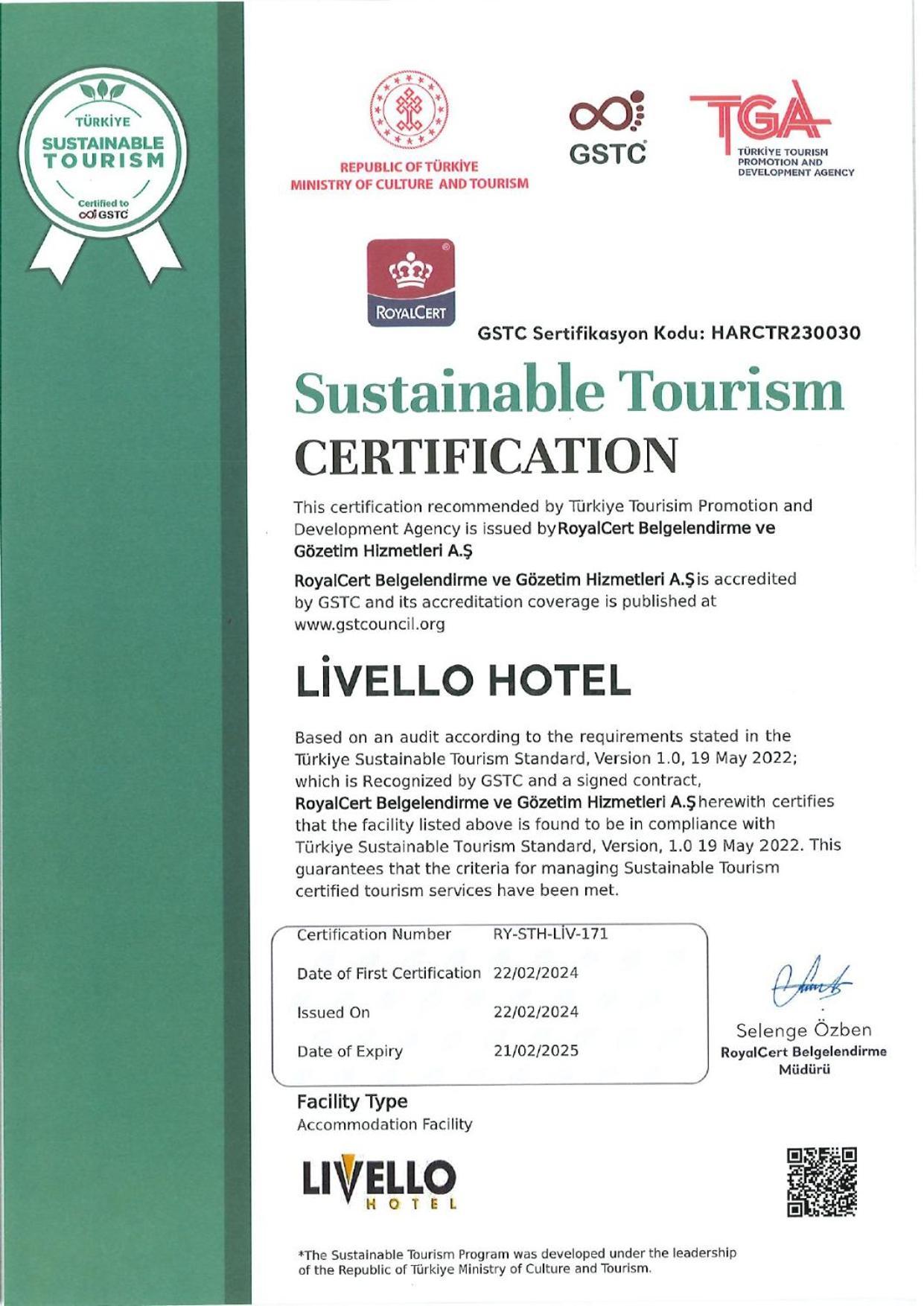 Livello Hotel Istanboel Buitenkant foto
